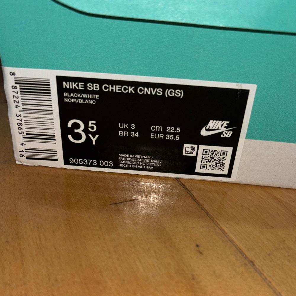 Nike SB Check Canvas 3.5Y - Picture 2 of 3